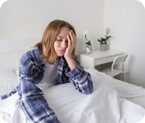 Girl having a stress