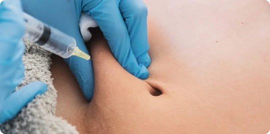 Injecting in The Stomach