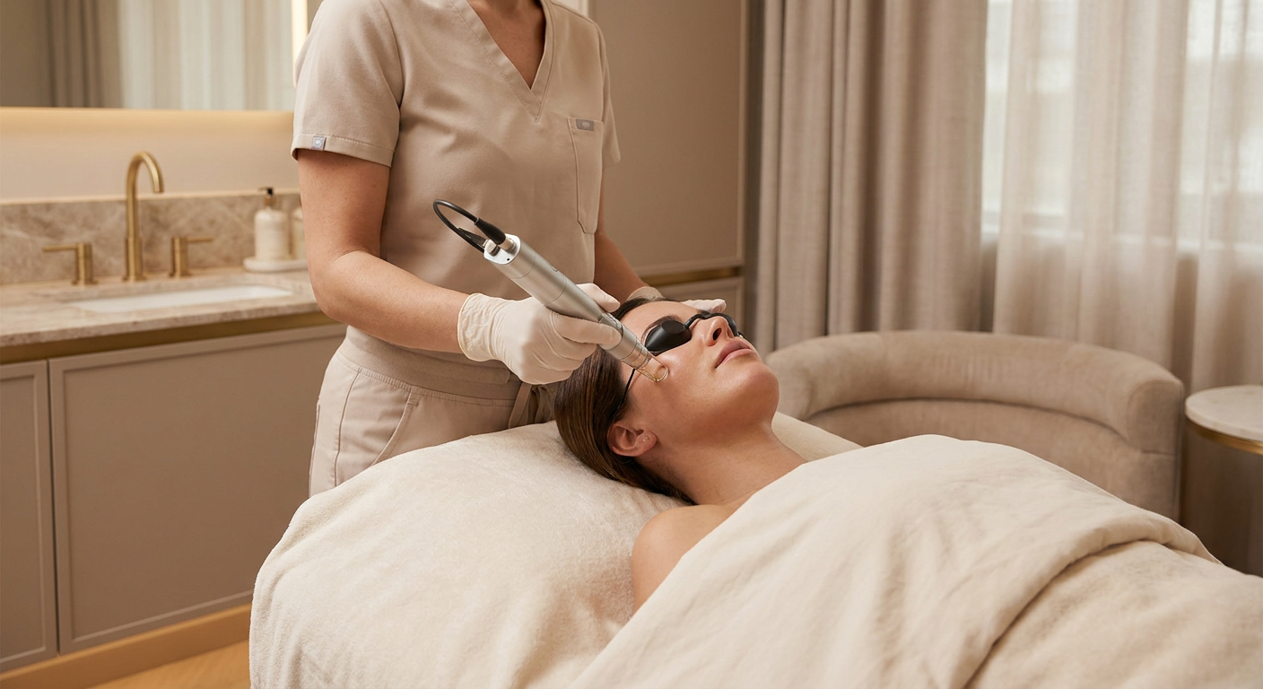 Fractional laser resurfacing at Charming Skin & Vein Clinics