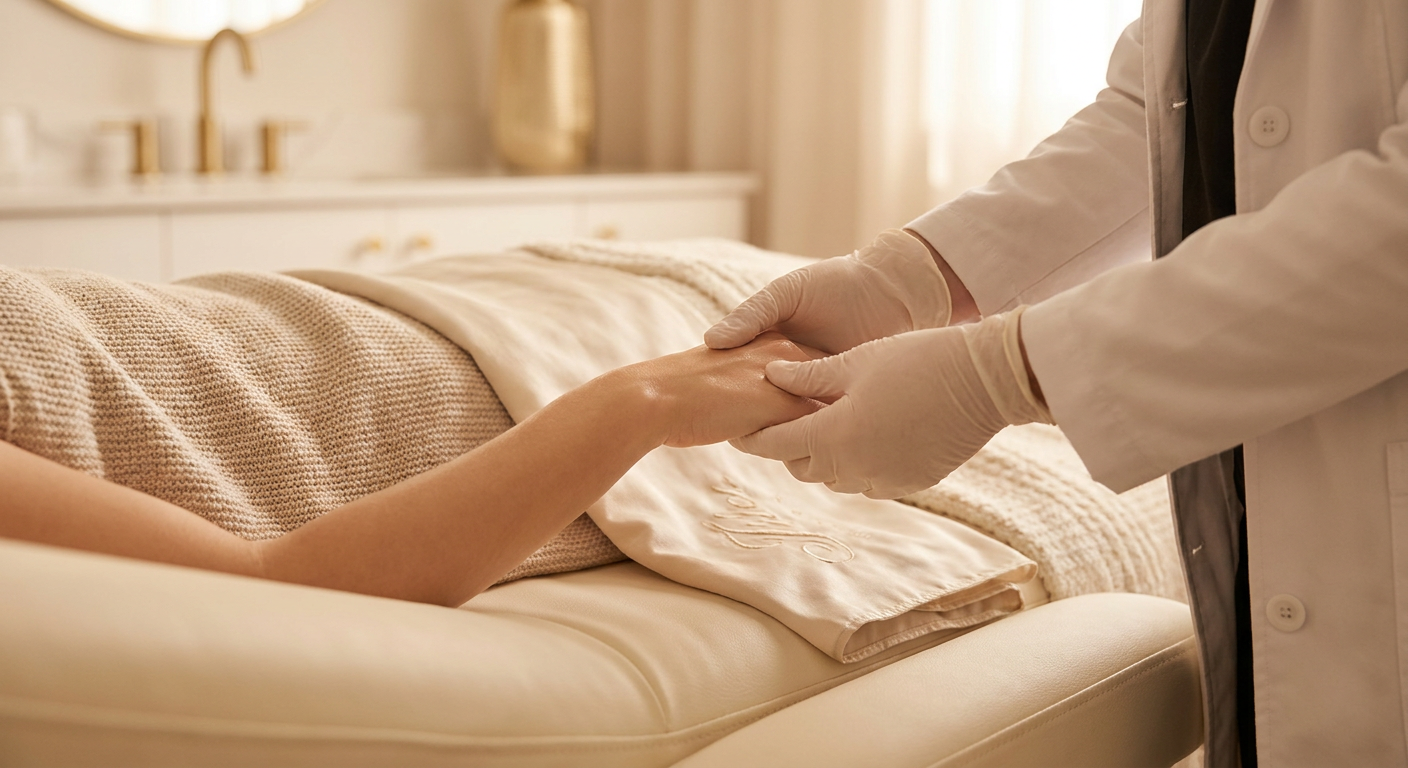 Hand rejuvenation with ALMI at Charming Skin & Vein Clinics